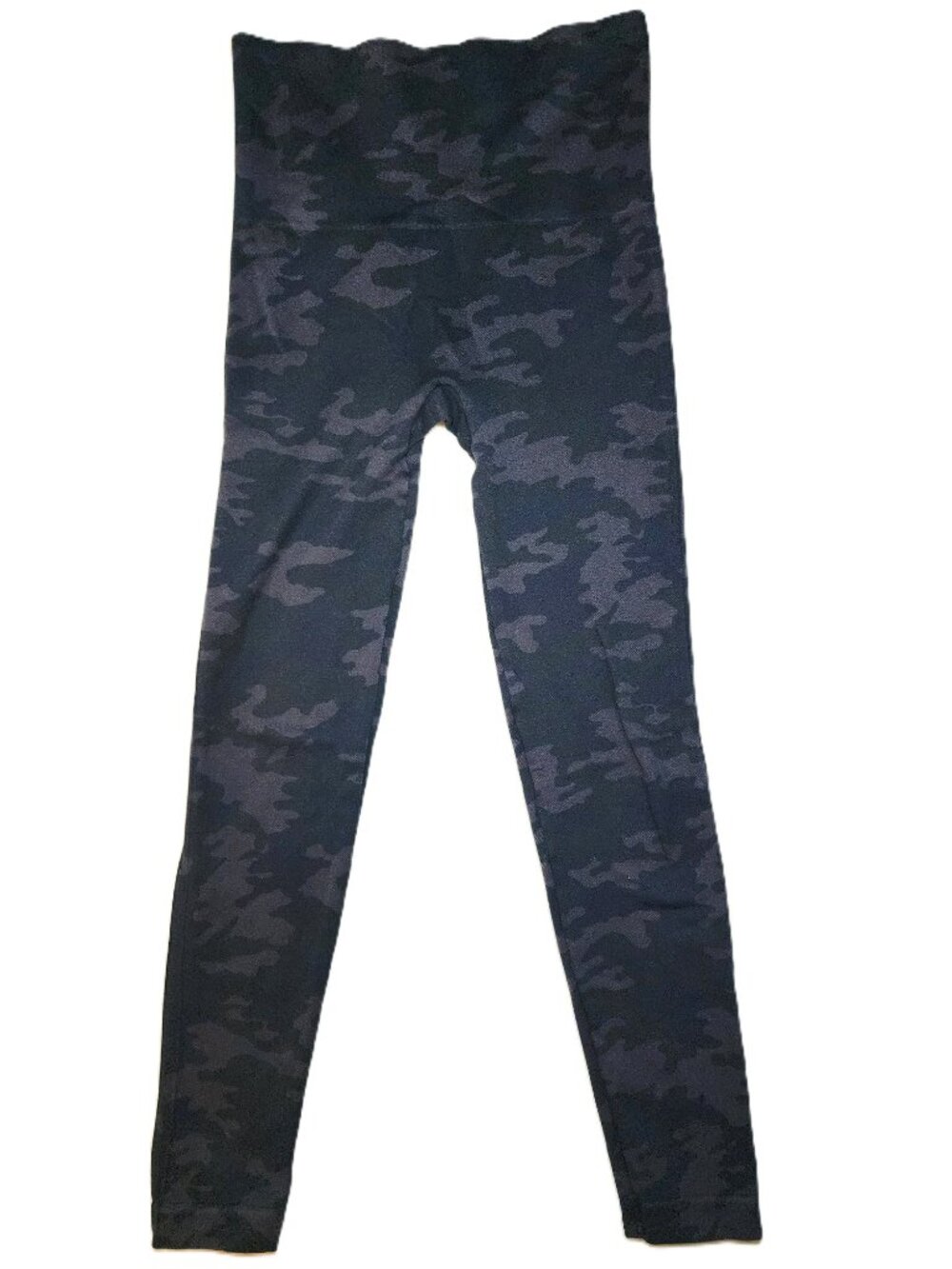 SPANX Seamless Camo Leggings Grey Black Green High Rise Shaping Small